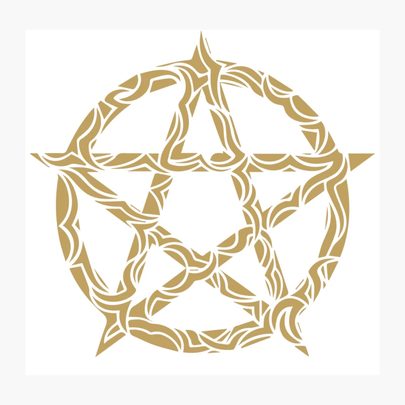 Pentagram Throw Pillow