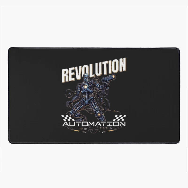 Combat Robot Revolution Sci-Fi Art Desk Mat