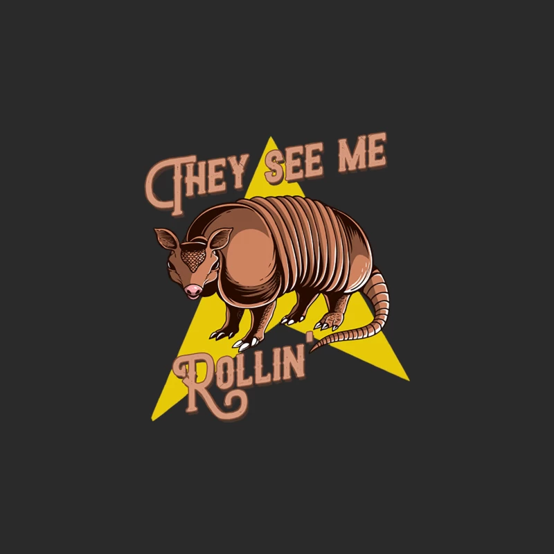 They see me Rollin_ - Armadillo Baseball Cap