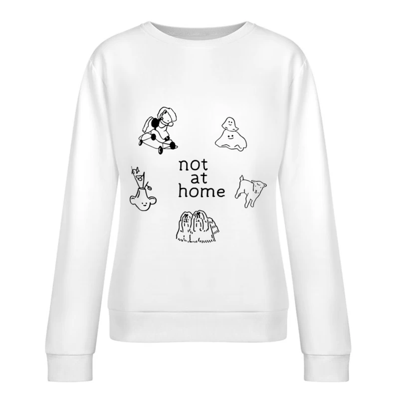 Nicht zu Hause Geister Damen Pullover Sweatshirt