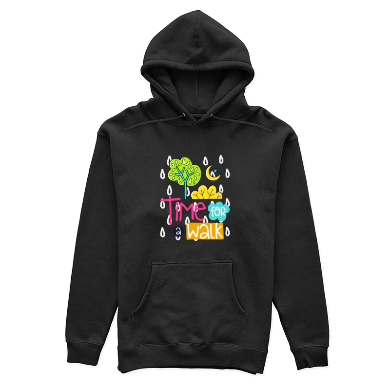 Promenade sous la pluie nocturne Femme Sweat à capuche