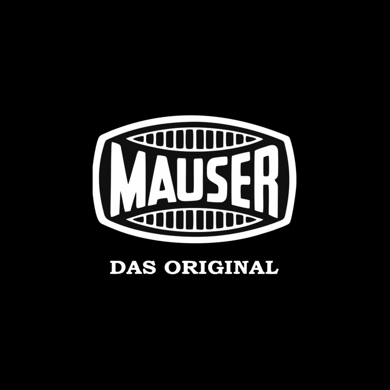 Vintage Mauser Firearms Company Logo with "Das Original" Text Tapestry