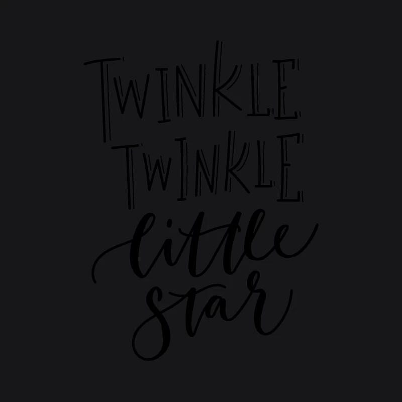 Texte artistique inspiré de Twinkle Twinkle Little Star Homme Sweat à capuche