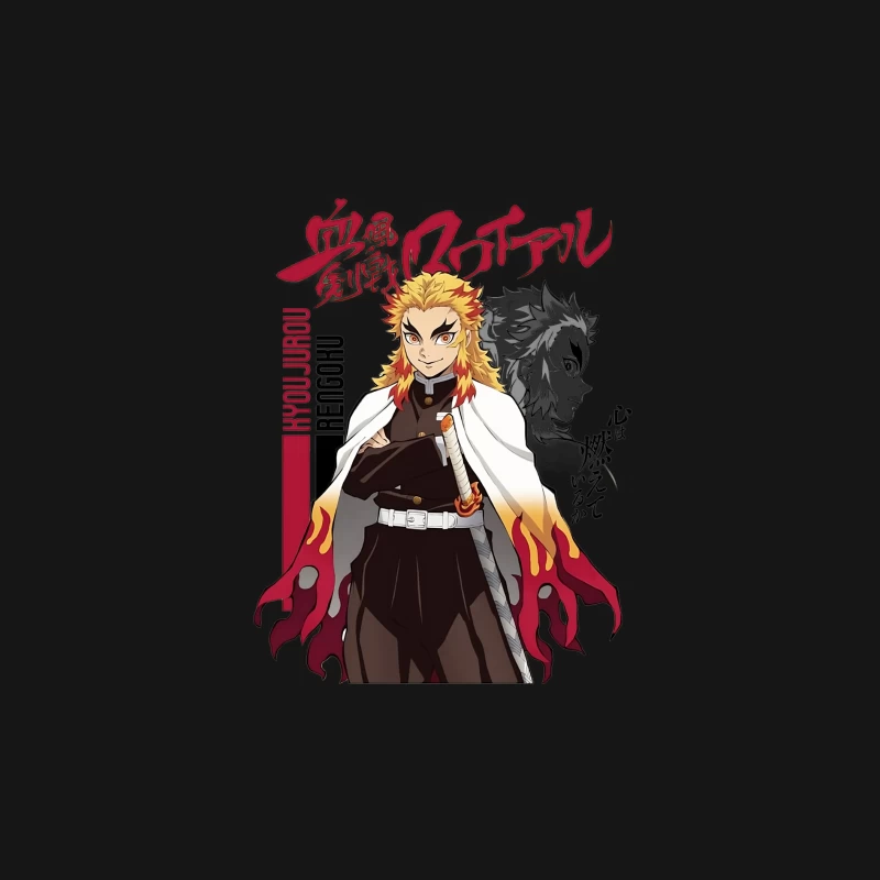 Rengoku Kyoujurou Manga Kunst Herren Langarm T-Shirt