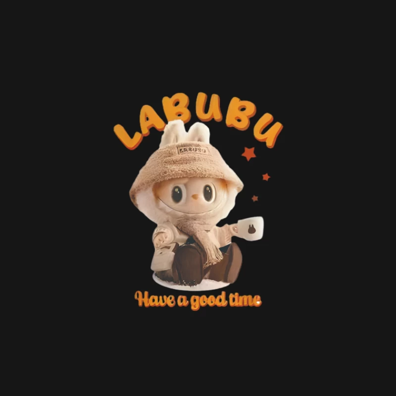 Adorable personnage avec café et chapeau Homme T-Shirt
