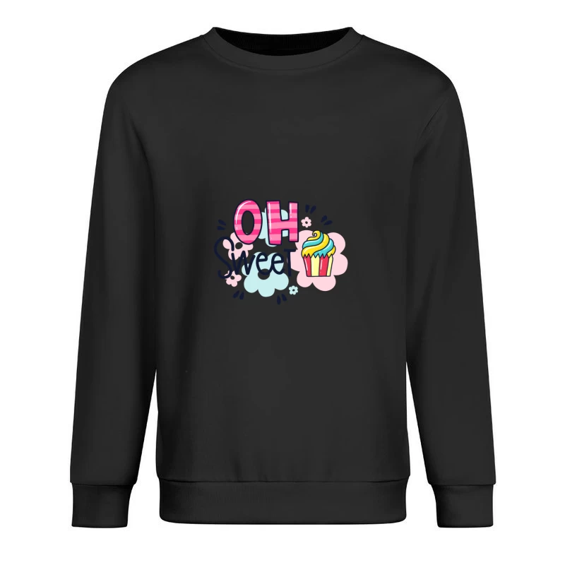 Motif sucré avec cupcake Homme Sweat-shirt à enfiler