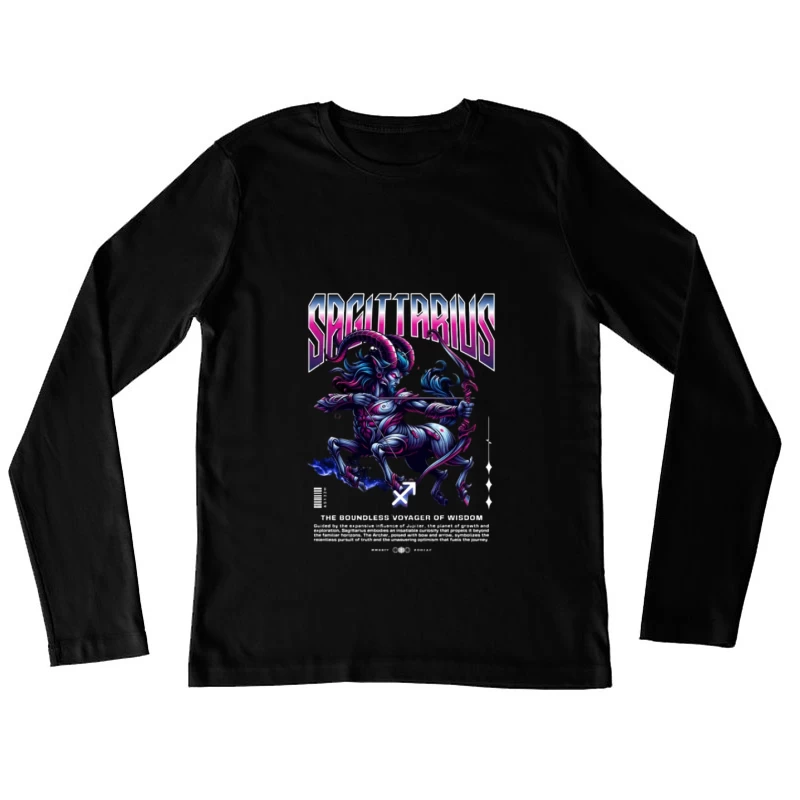 Guerrier Mystique Sagittaire Femme Manches Longues T-Shirt