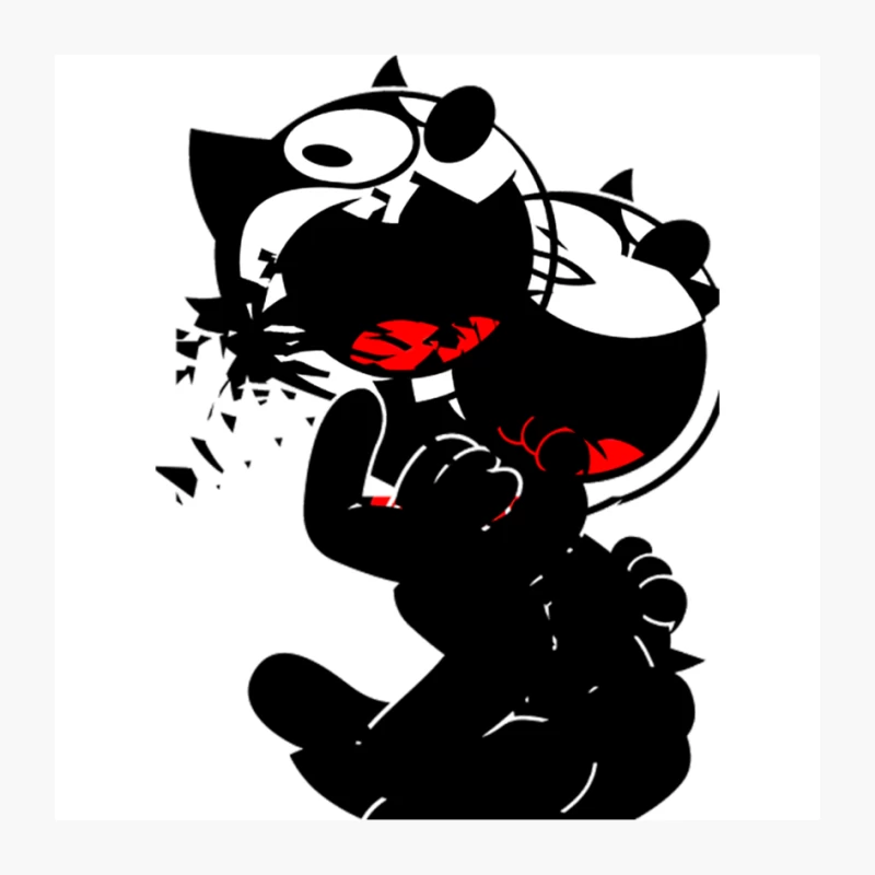 De-Constructed Felix The Cat Pin
