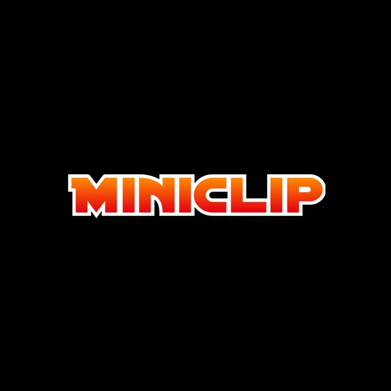 Miniclip Gaming Company Logo in Orange and Red Gradient Typography Travel Mug