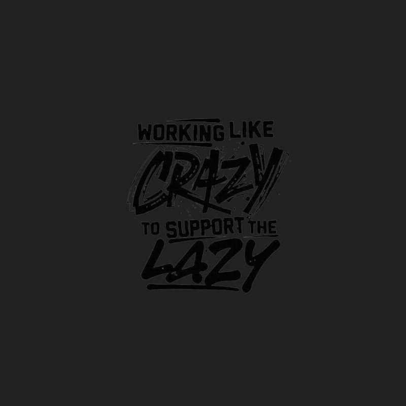 Humorous Take on Work Ethic and Laziness Bucket Hat