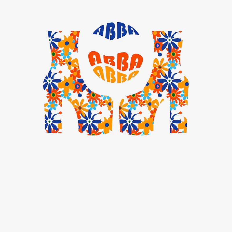 Abba Band Flowers Art Male Pullover Sweatshirt