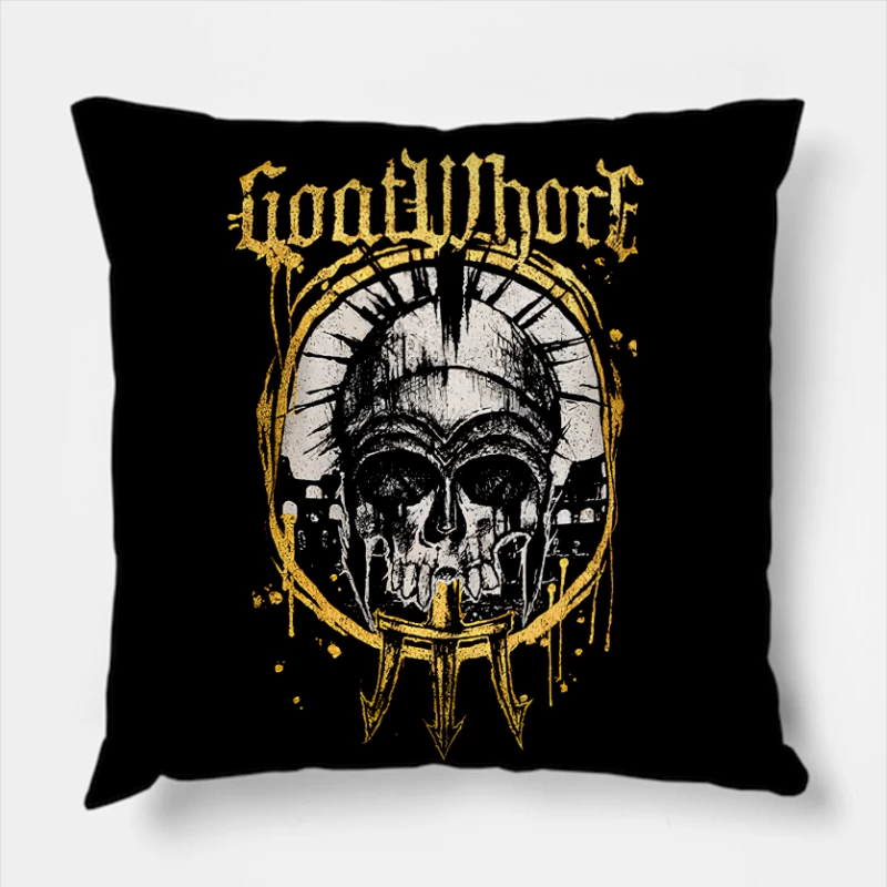 Goatwhore Gladiator Throw Pillow