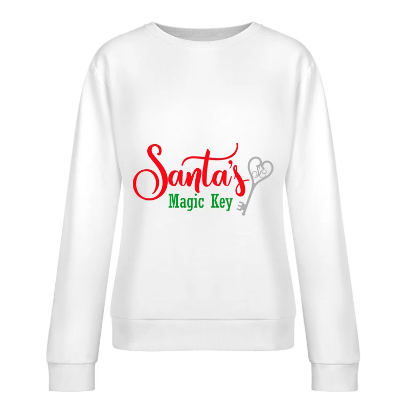 Clé magique de Noël Femme Sweat-shirt à enfiler