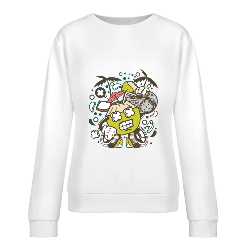 Coco Funky avec Boombox Femme Sweat-shirt à enfiler