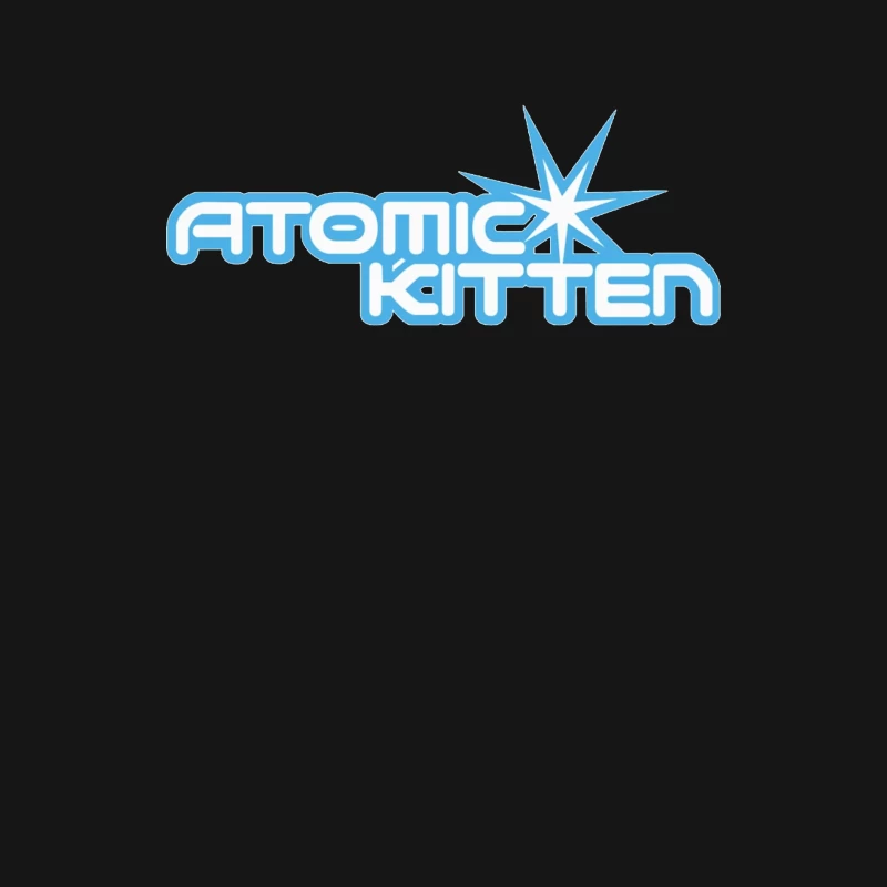 Atomic Kitten Blue Retro Logo Design Male Long Sleeve T-Shirt