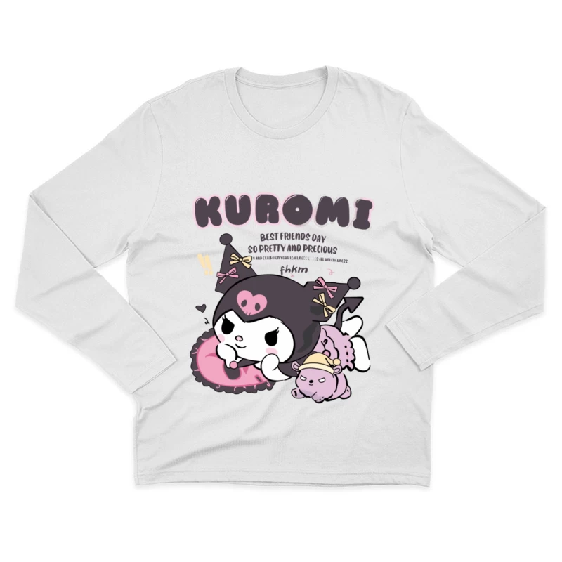 Kuromi und Freund: Niedliche Lieblinge Herren Langarm T-Shirt
