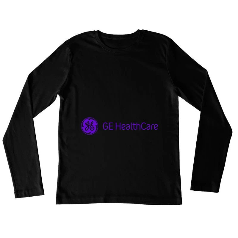 GE Healthcare Corporate Logo in Purple Female Long Sleeve T-Shirt