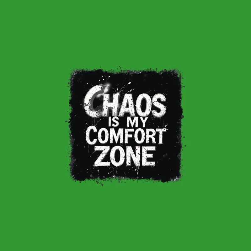 Chaos Is My Comfort Zone Desk Mat