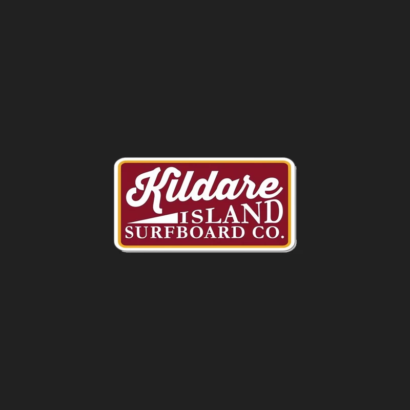 Retro Kildare Island Surfboard Company Logo Sign Bucket Hat