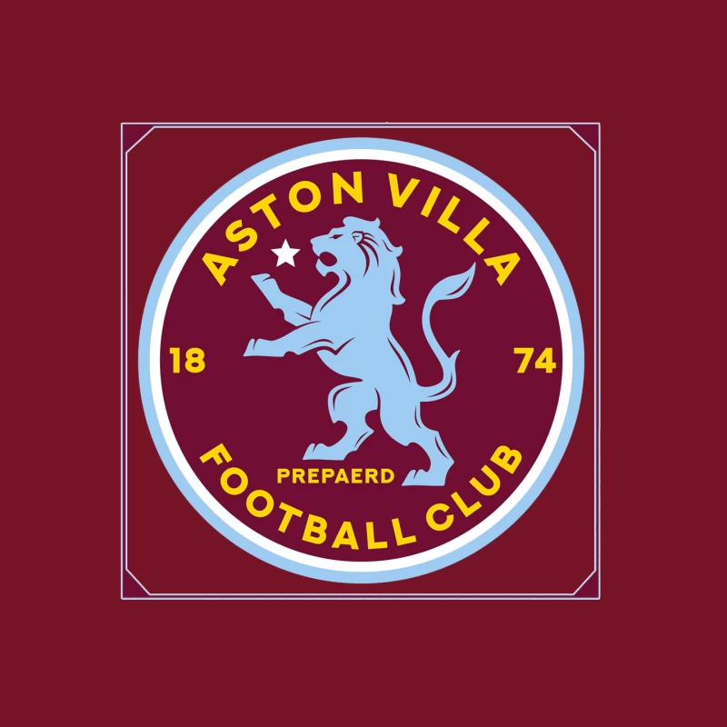 Aston Villa Football Club Historic Crest with Rampant Lion Mouse Pad