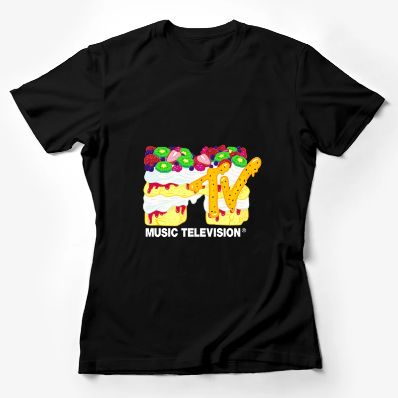 MTV Dessert Logo mit Früchten Damen T-Shirt