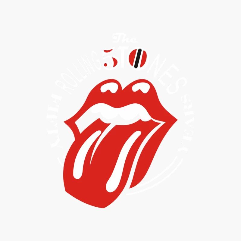 The Rolling Stones Fifty Years Cotton Tote Bag