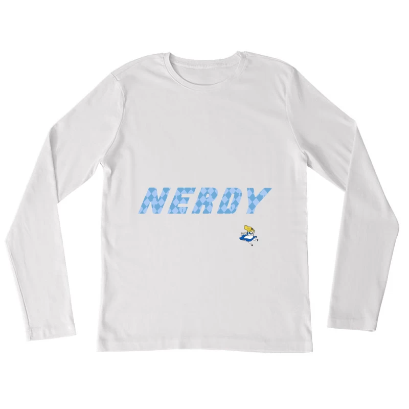 Nerdy Design mit Spielfigur Damen Langarm T-Shirt