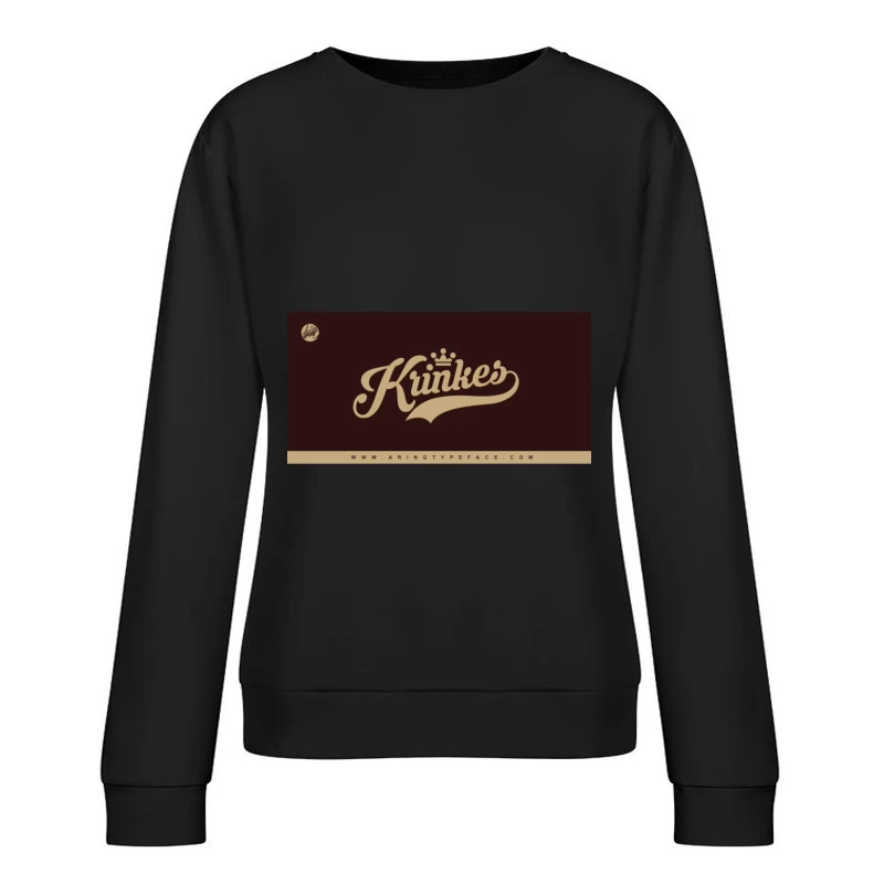 Logo rétro avec couronne Femme Sweat-shirt à enfiler