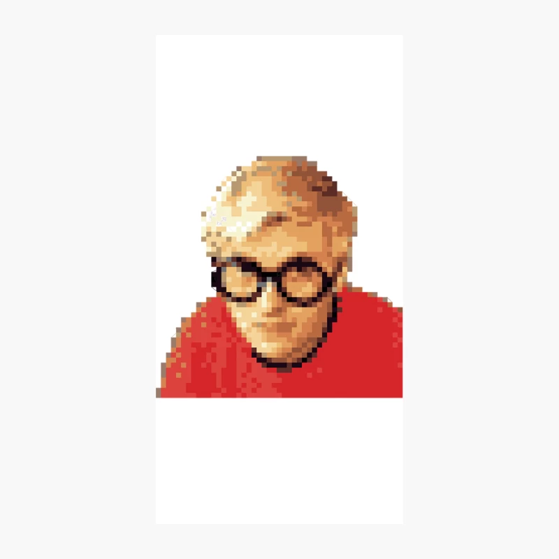 David Hockney 8bit Original Tribute Artwork iPhone Case