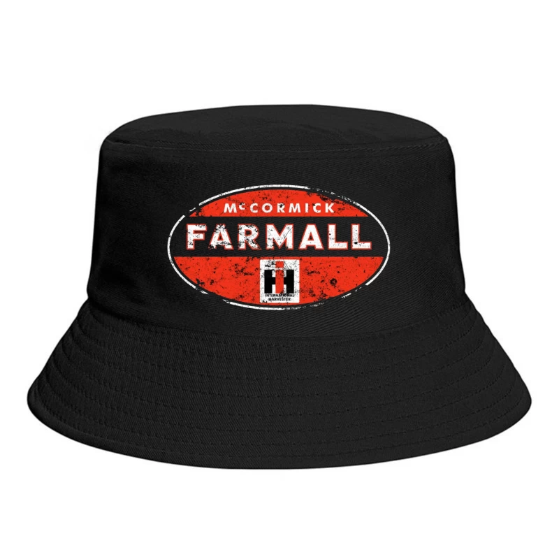 Vintage McCormick Farmall International Harvester Logo Bucket Hat