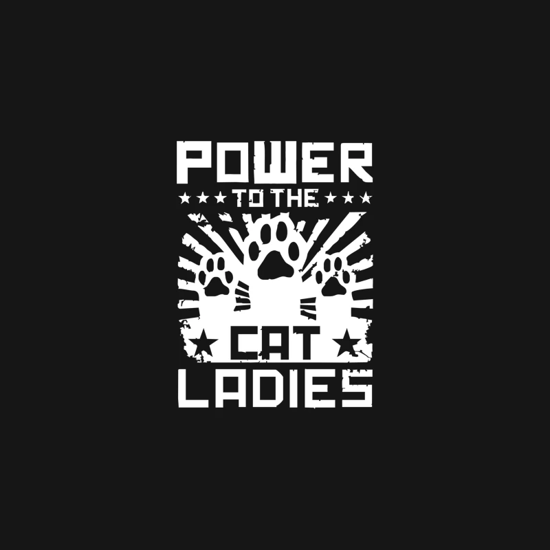 Power To The Cat Ladies Desk Mat