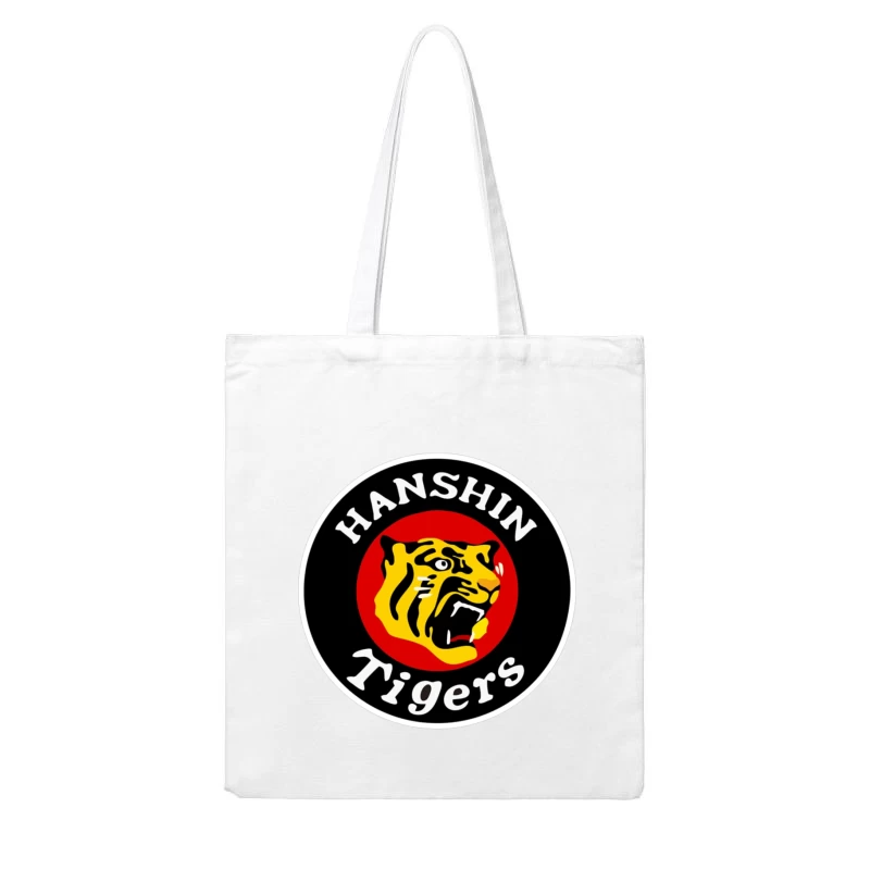 Hanshin Tigers Japanese Baseball Team Logo Cotton Tote Bag