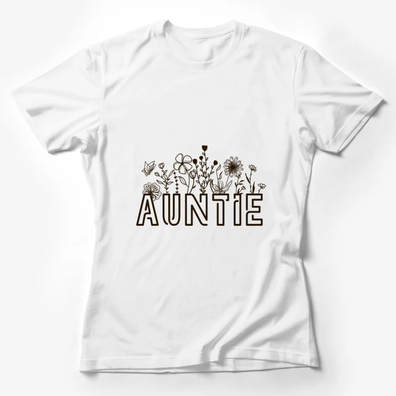 Auntie Blumen Design Damen T-Shirt