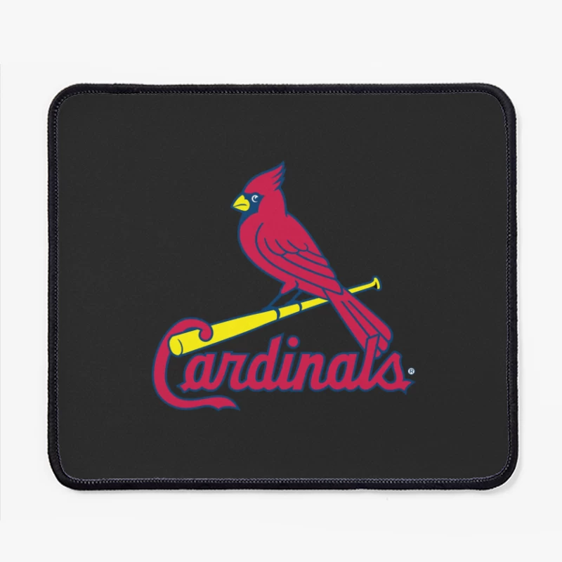 St. Louis Cardinals MLB Team Logo with Red Cardinal Mascot Mouse Pad