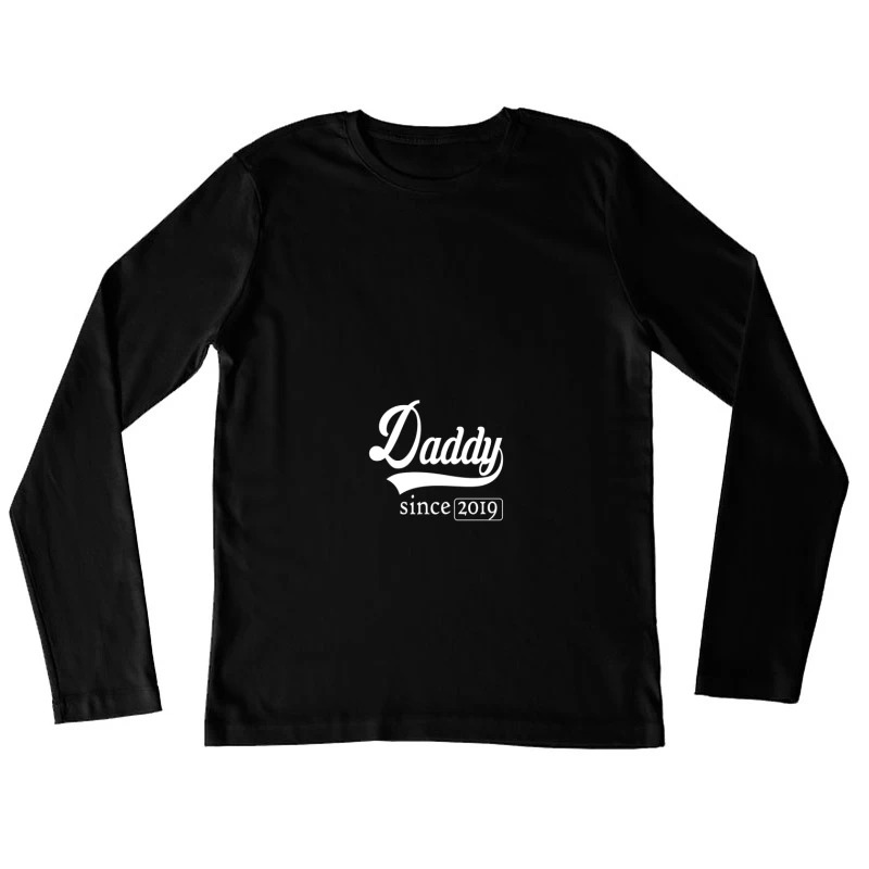 Papa depuis 2019 Femme Manches Longues T-Shirt