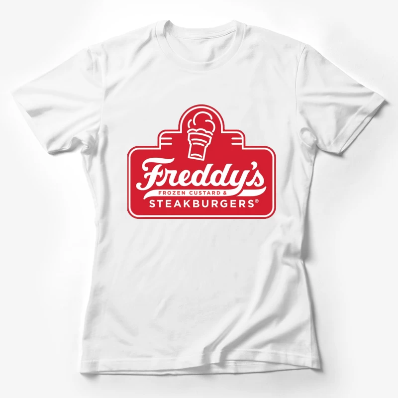 Freddy's Frozen Custard & Steakburgers Restaurant Logo Female T-Shirt