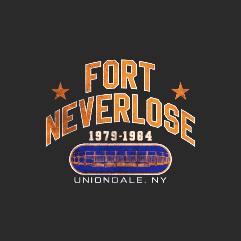 Fort Neverlose: Vintage Logo of Uniondale NY Sports Arena 1979-1984 Baseball Cap