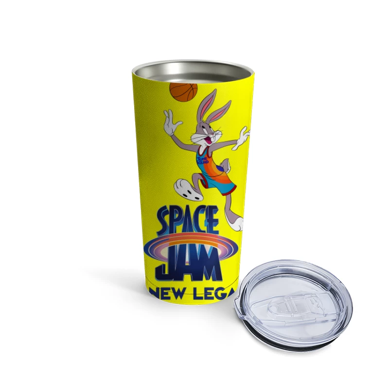 Space Jam: A New Legacy - Cartoon Basketball Animation Travel Mug
