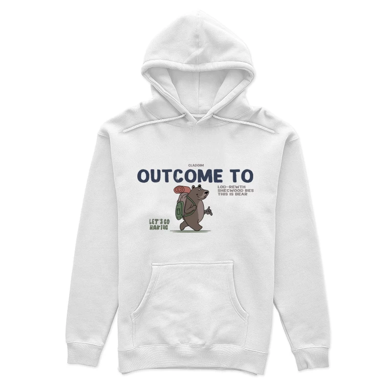 Bär beim Wandern im Wald Damen Pullover Hoodie