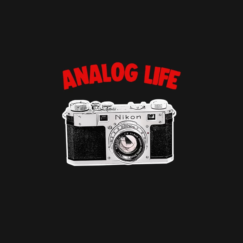 Analog Life  Camera Geek Gift Design Desk Mat