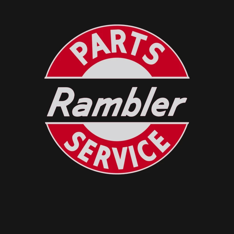 Vintage Rambler Parts & Service Logo Design Male Long Sleeve T-Shirt