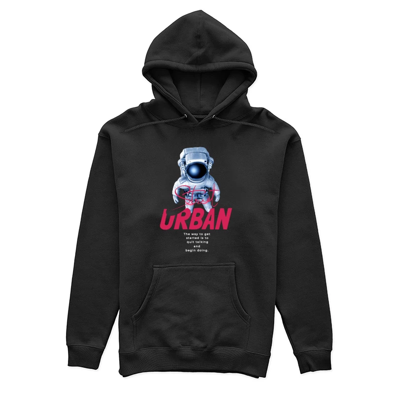 Astronaut und Motivation im urbanen Stil Damen Pullover Hoodie