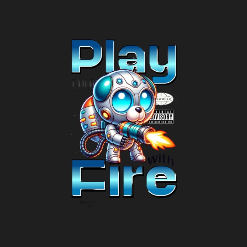 Chien robot avec lance-flammes Homme Débardeur
