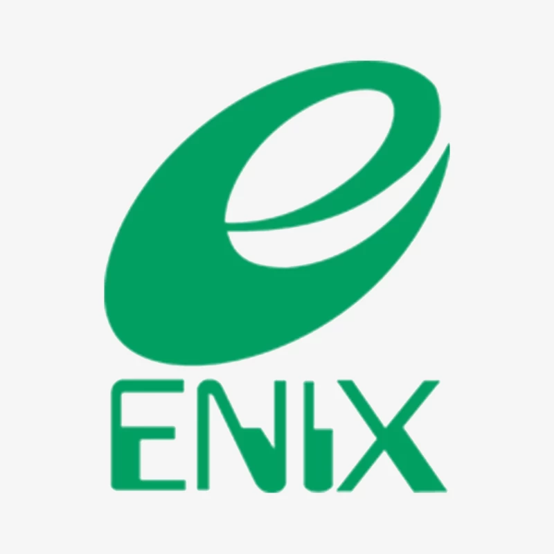 Green Stylized Enix Gaming Company Logo Female Long Sleeve T-Shirt