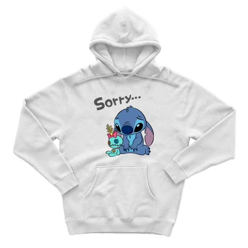 Entschuldigung mit Blauem Alien und Puppe Herren Pullover Hoodie