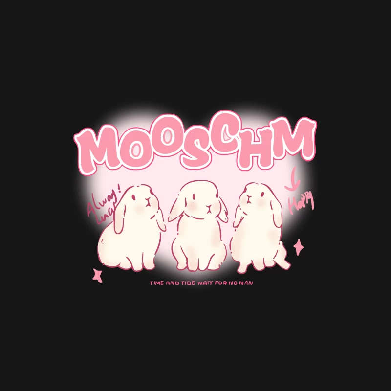 Niedliche Häschen im Herzen Herren T-Shirt