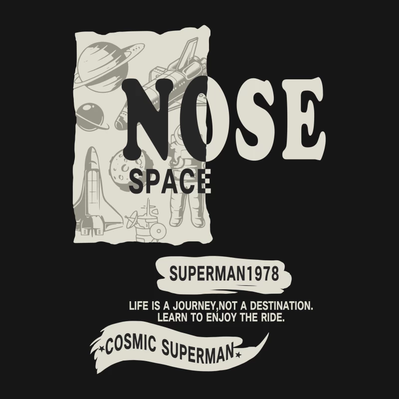 Kosmisches Raumfahrt-Abenteuer Herren T-Shirt