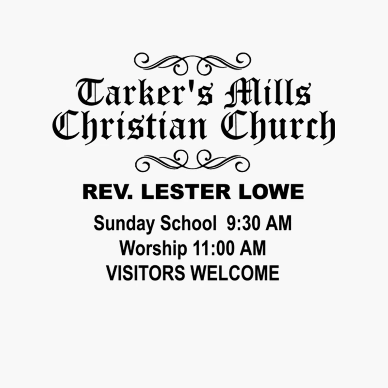 Tarker_s Mills Christian Church Cotton Tote Bag