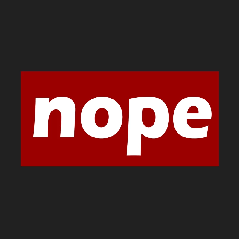 Nope typograph Bucket Hat
