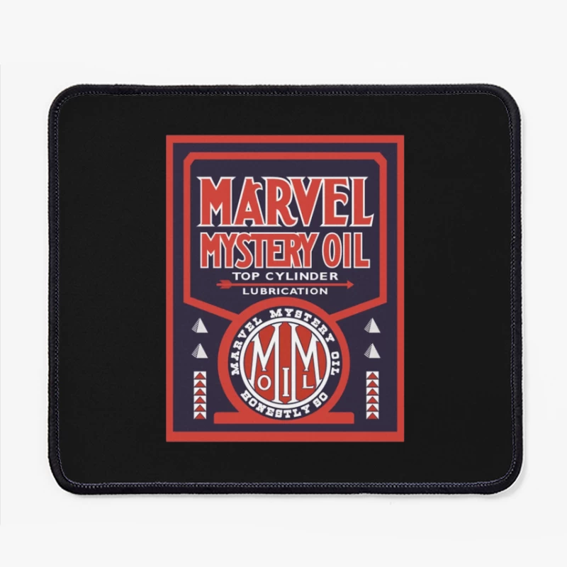 Vintage Marvel Mystery Oil Automotive Lubricant Advertisement Poster Mouse Pad